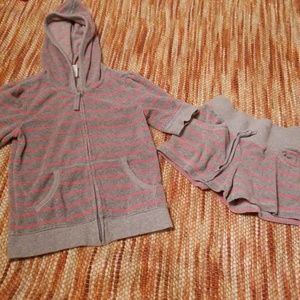Girls 8 old navy hoodie shorts bundle beach outfit